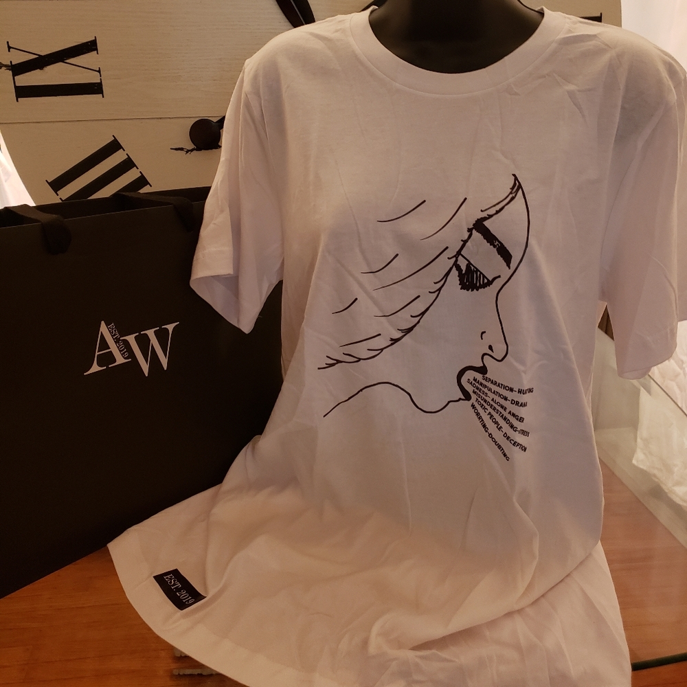 AmWorthy Face Of Experiences Solid White T-Shirt 🚨🚨BLACK FRIDAY SALE!